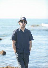 Chemise Homme Seersucker Navy - Modern Fit