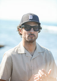 Chemise Homme Seersucker Rayures Beige-Khaki - Modern Fit