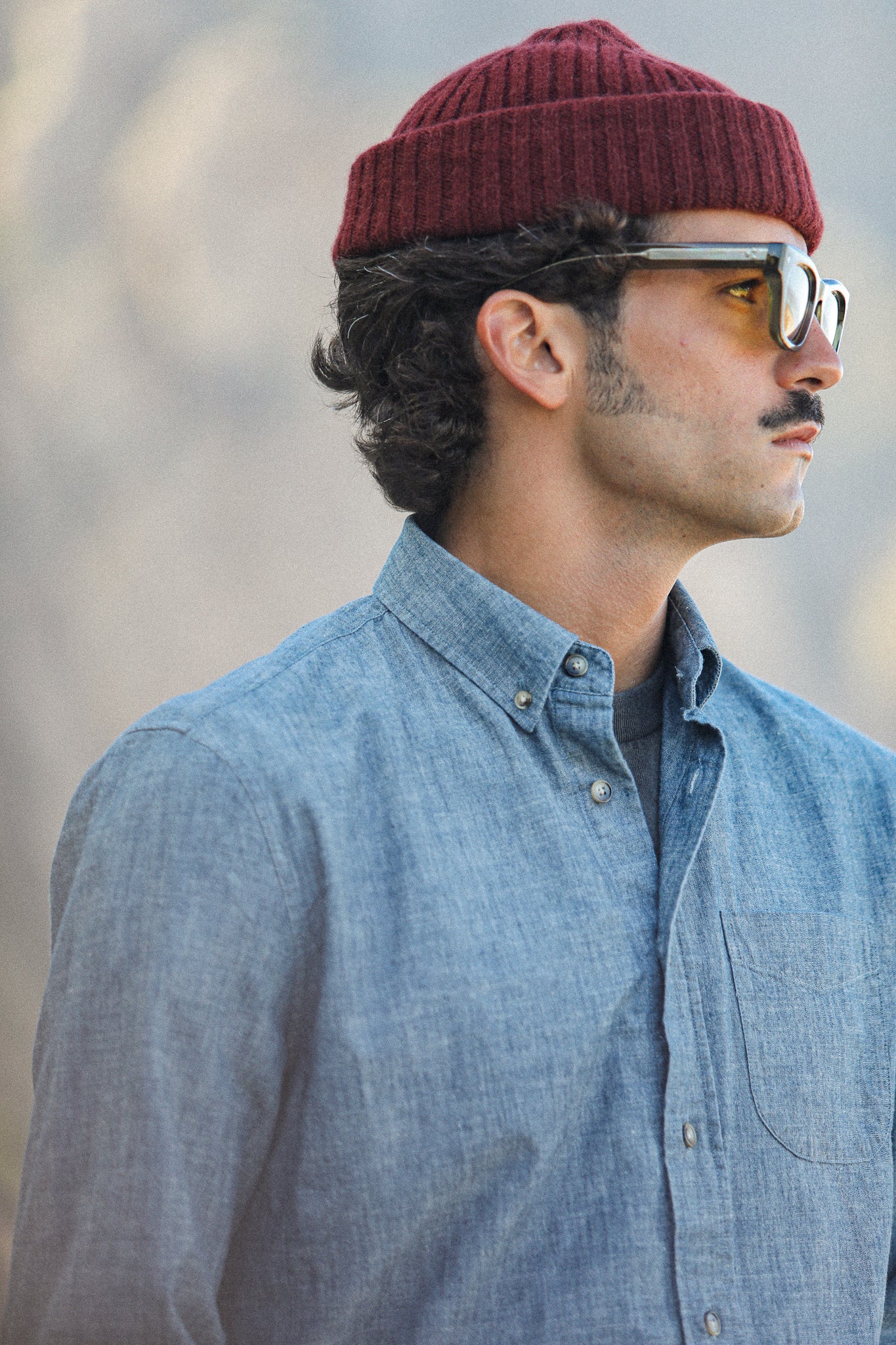 Chemise Chambray Japonais - Rétro Fit
