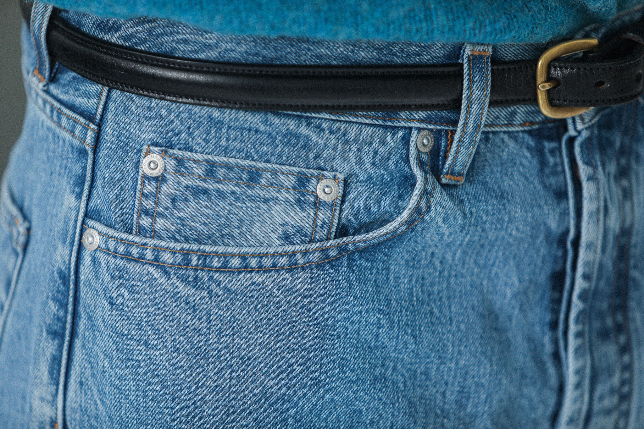 Jean Selvedge blue bleach -  Comfort Fit