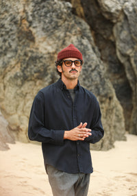 Chemise Flanelle Navy - Modern Fit