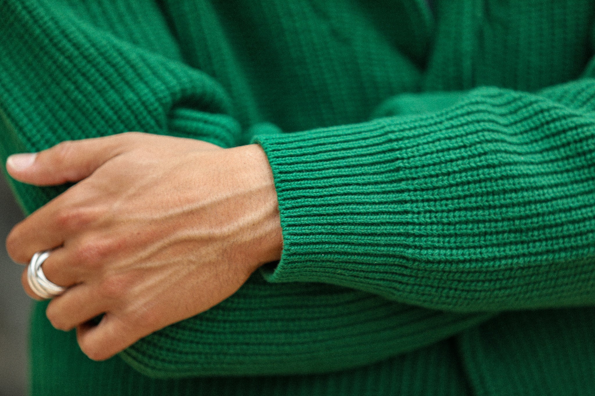 Cardigan Lambswool Green