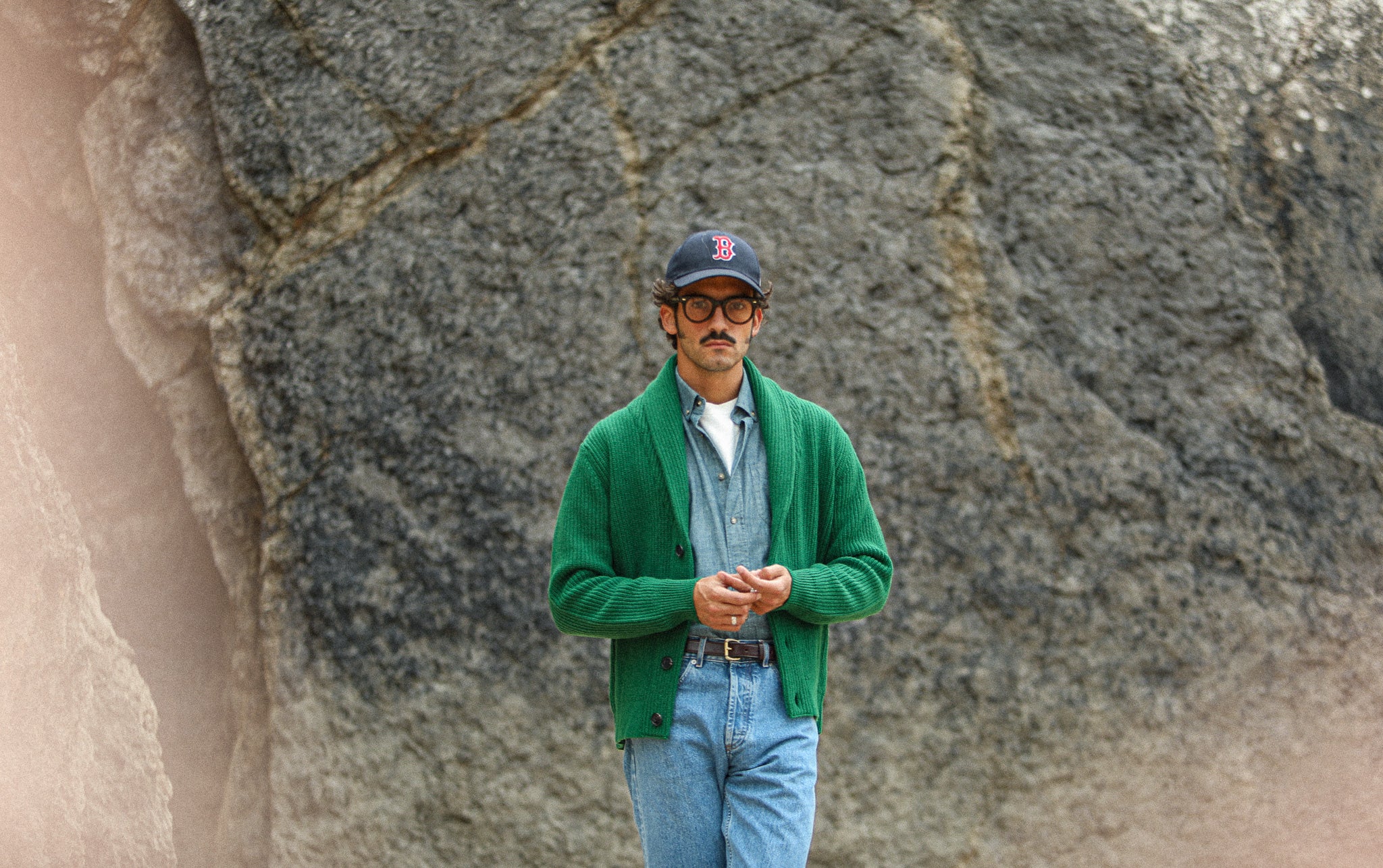 Cardigan Lambswool Green