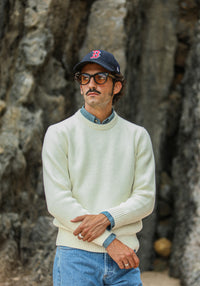 Pull Militaire Lambswool Crème