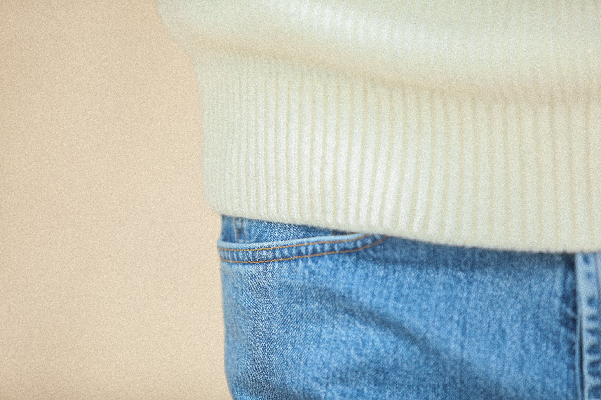 Pull Militaire Lambswool Crème