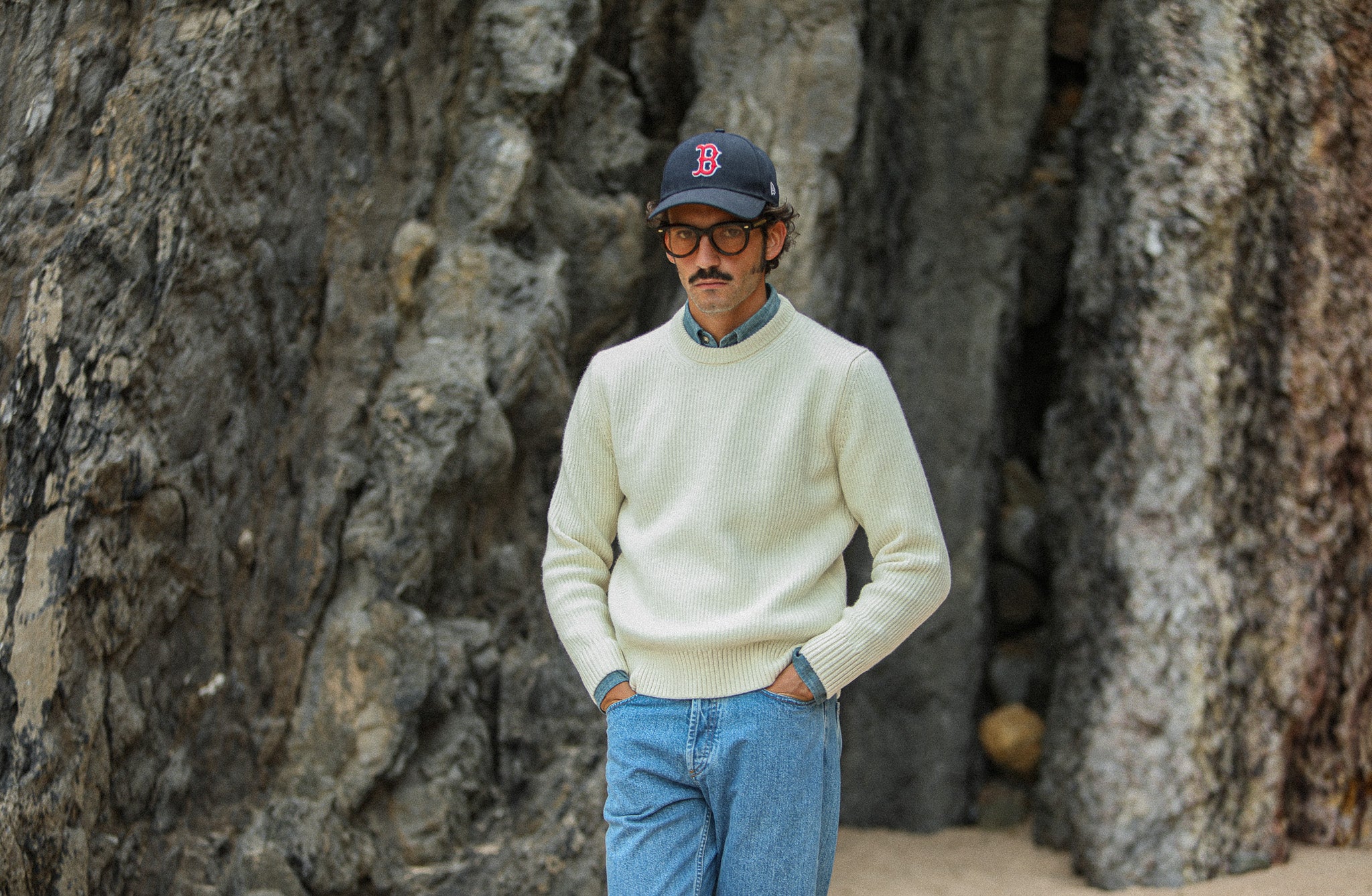 Pull Militaire Lambswool Crème