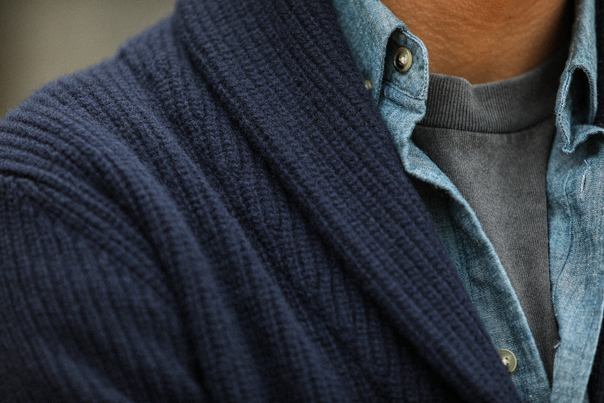 Cardigan Laine Lambswool Navy