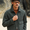 Veste Aviator Laine Chevrons Khaki