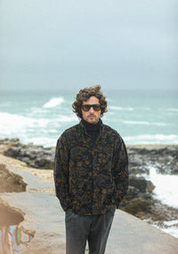 Surchemise Velours Japan Paisley Navy - New Modern Fit