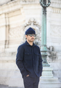 Surchemise Militaire - Laine Mérinos Navy