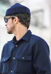 Surchemise Laine Lambswool Navy