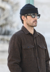 Surchemise Laine Pied Poule Brown & Black