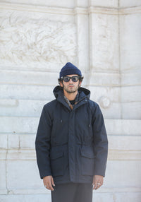 Parka Hiver Imperméable Navy - Isolation Primaloft