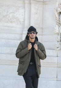 Parka Hiver Imperméable Khaki - Isolation Primaloft