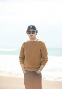 Pull Col Rond Lambswool Camel
