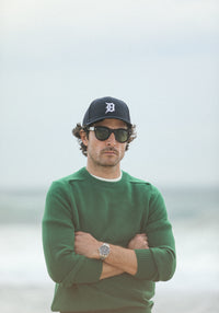 Pull Col Rond Lambswool Vert