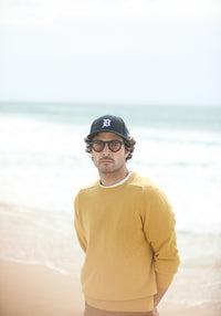 Pull Col Rond Lambswool Yellow