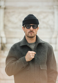 Veste Aviator Laine Chevrons - Khaki