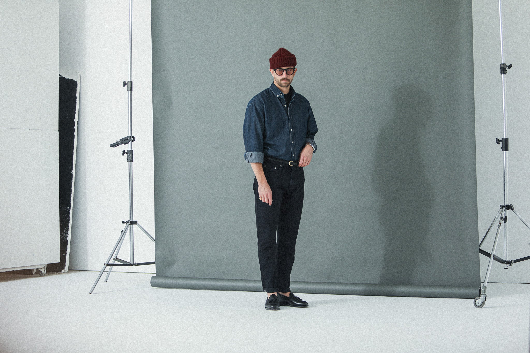 Jean Selvedge Noir Rinse Wash - Athletic Fit