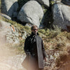 Manteau Balmaccan Laine & Cachemire Noir