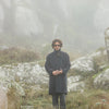 Manteau Balmaccan Laine & Cachemire Marine