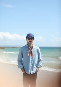 Chemise Denim bleached - Col Tailleur