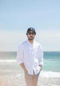 Cardigan Shirt Oxford White