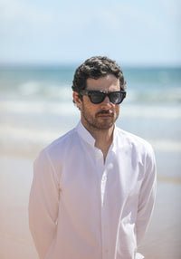 Chemise Oxford Blanc - Col Tailleur