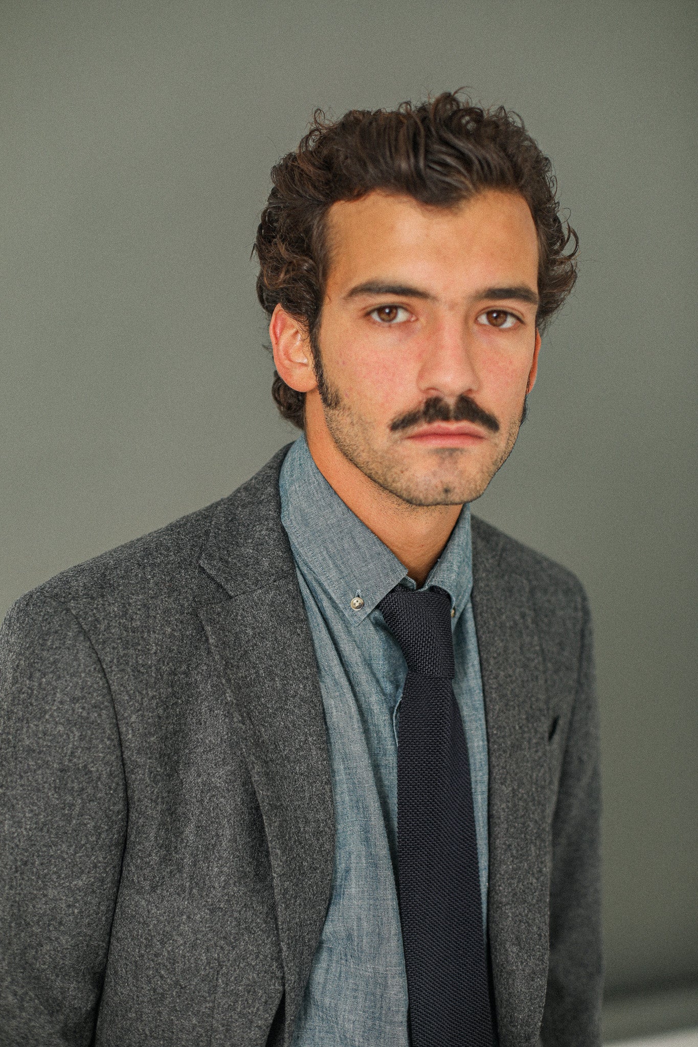 Blazer Semi-Entoilé Flanelle Grise