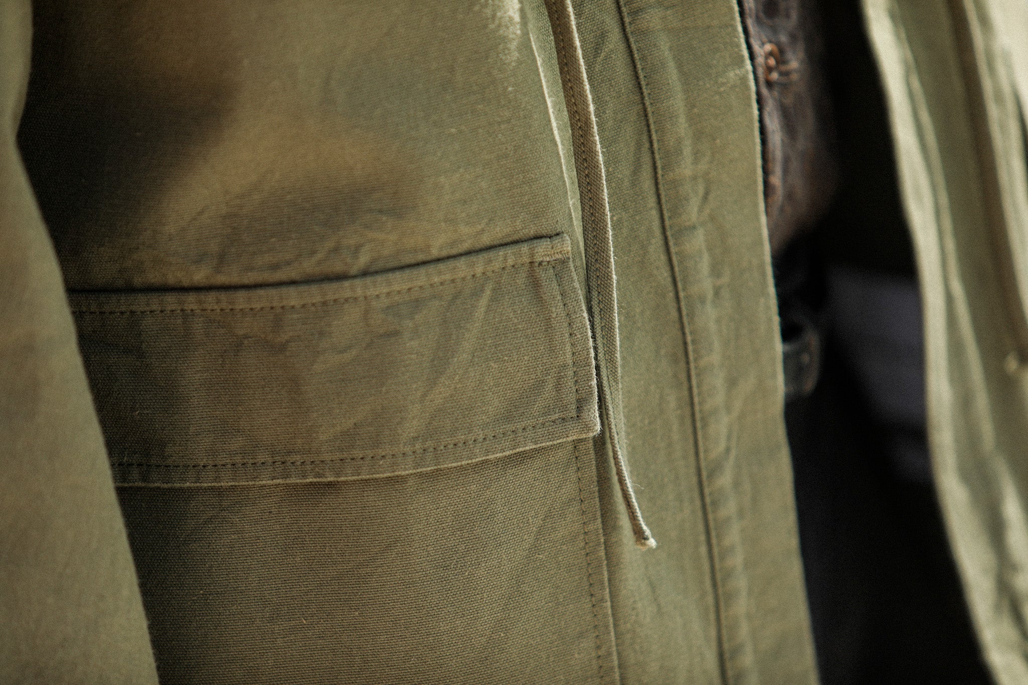 Veste Kimono Canvas Japonais Khaki