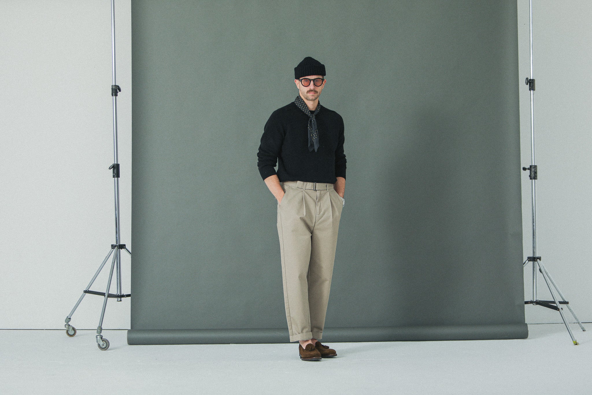 Chino Militaire Pince Simple Beige - Comfort Fit
