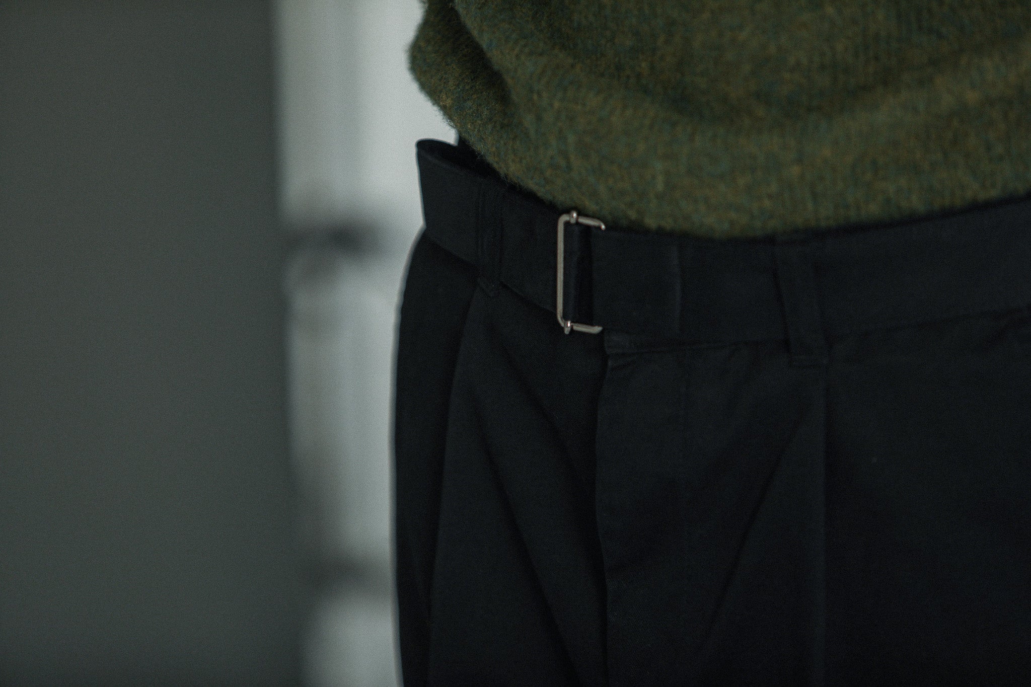 Chino Militaire Pince Simple Black - Comfort Fit
