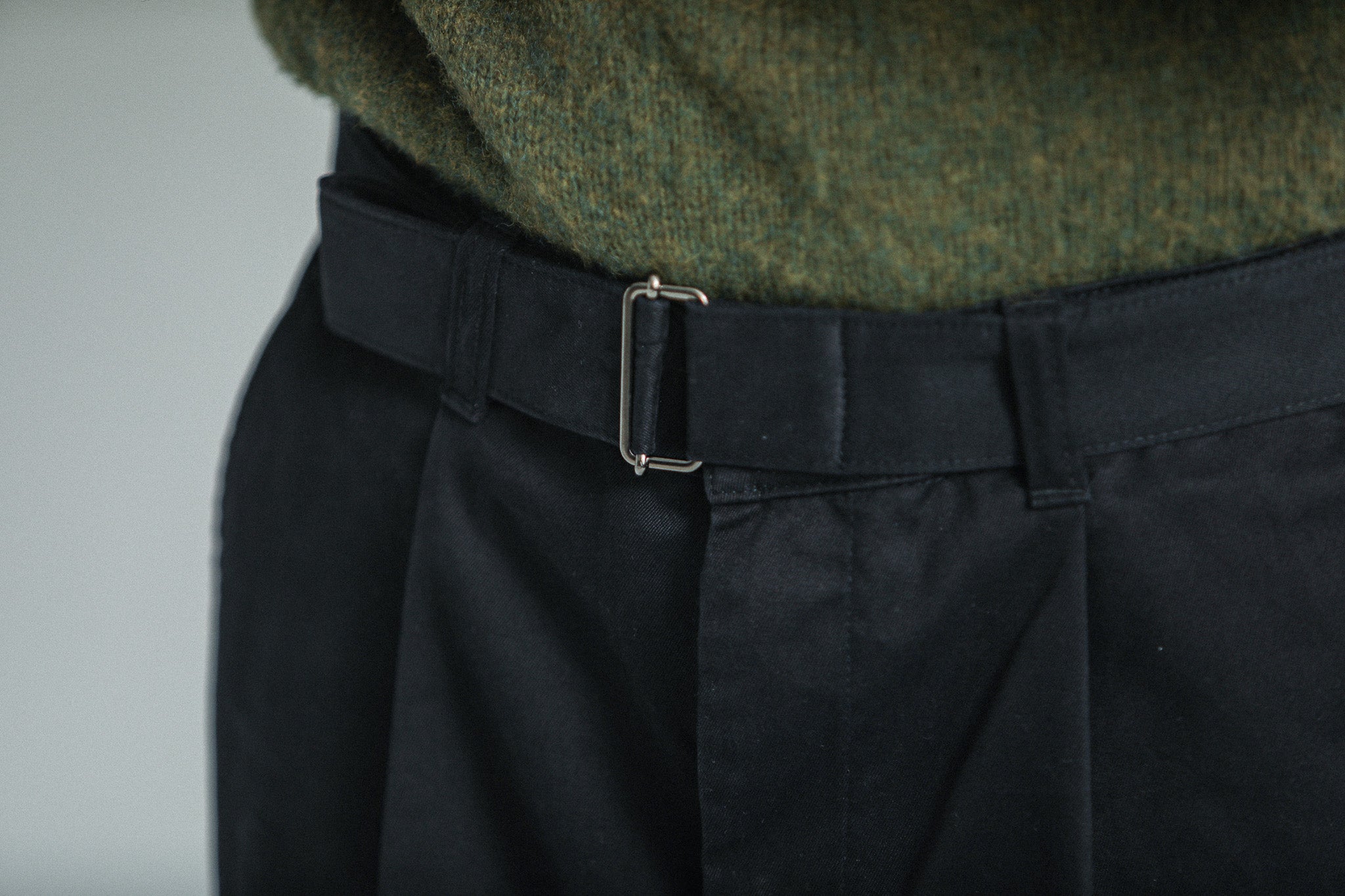 Chino Militaire Pince Simple Black - Comfort Fit