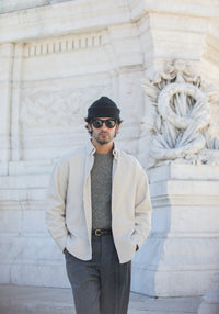 Chemise Flanelle Epaisse Crème - New Modern Fit