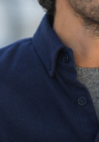 Chemise Flanelle Epaisse Navy - New Modern Fit