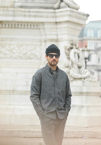 Chemise Flanelle Gris chiné - New Modern Fit