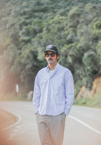 Chemise Oxford Rayures Larges Bleue - Modern Fit