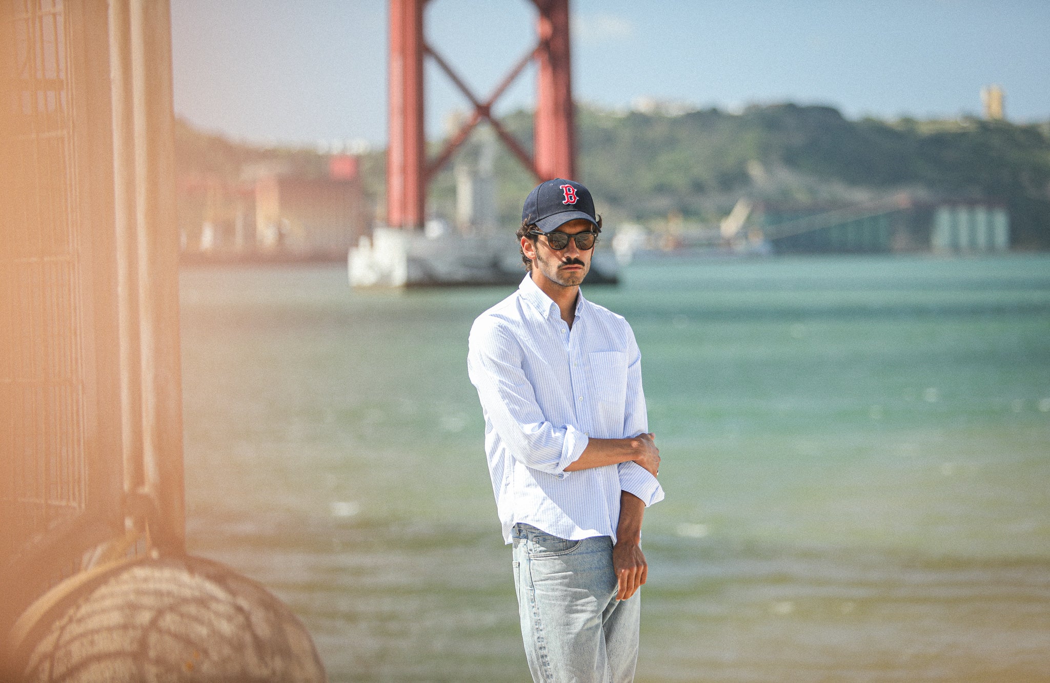 Chemise Oxford Rayée Bleu - Retro Fit