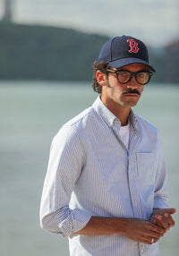 Chemise Oxford Stripes Green - Retro Fit