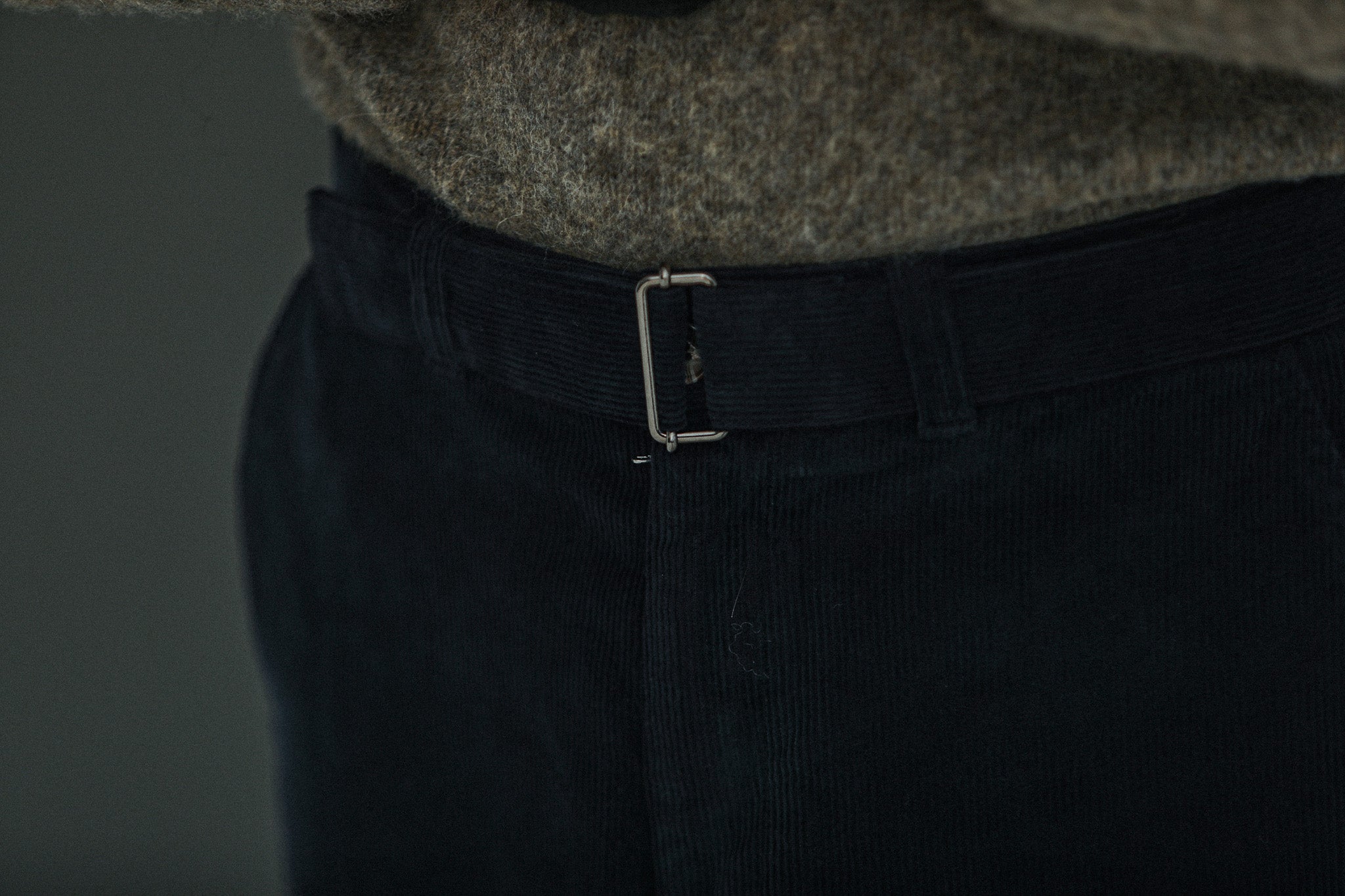 Military Pant Velours Navy - Comfort Fit