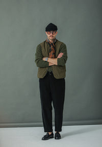 Military Pant Velours Noir - Comfort Fit