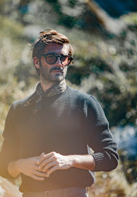Back in stock ! Pull Militaire Lambswool Noir