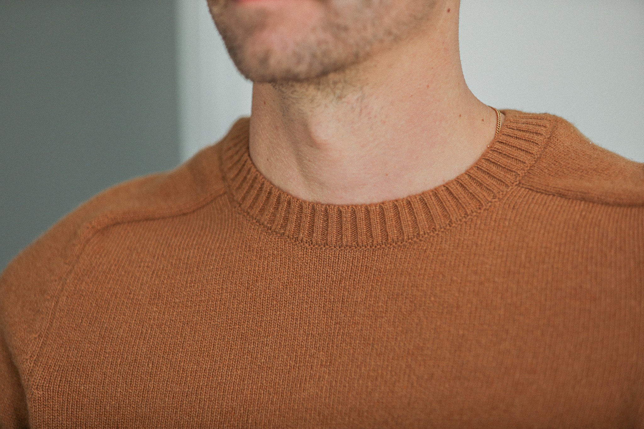 Pull Col Rond Lambswool Camel