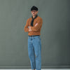 Pull Col Rond Lambswool Camel