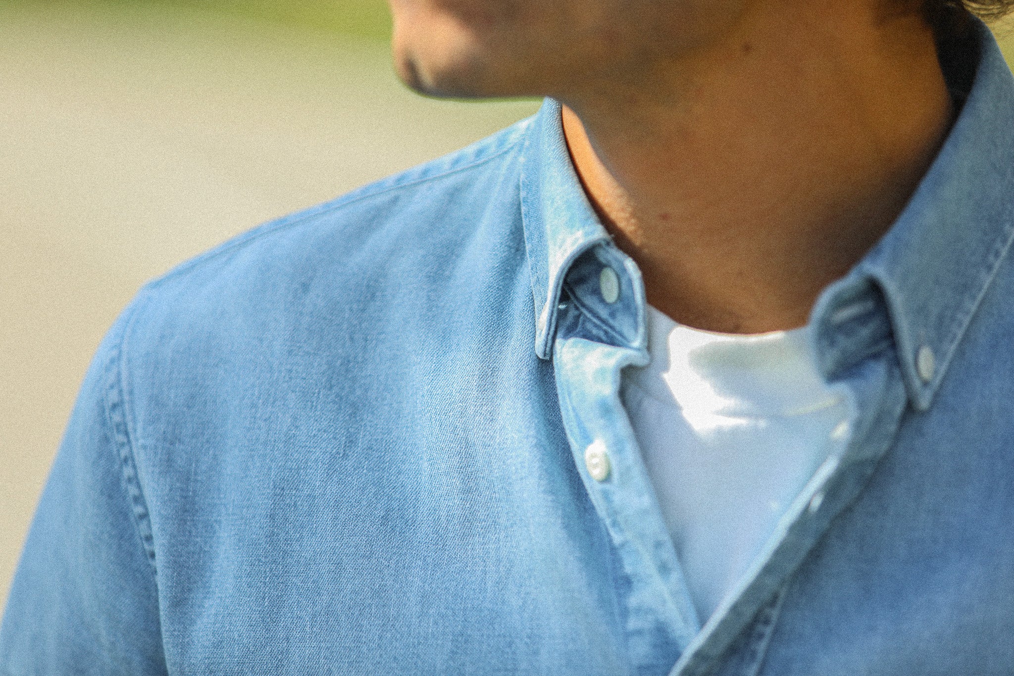Chemise Denim Japonais Bleach - Rétro Fit