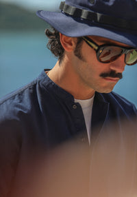 Modern Fit Oxford Navy - Col Habillé