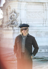 Surchemise Laine Pied Poule Brown & Black