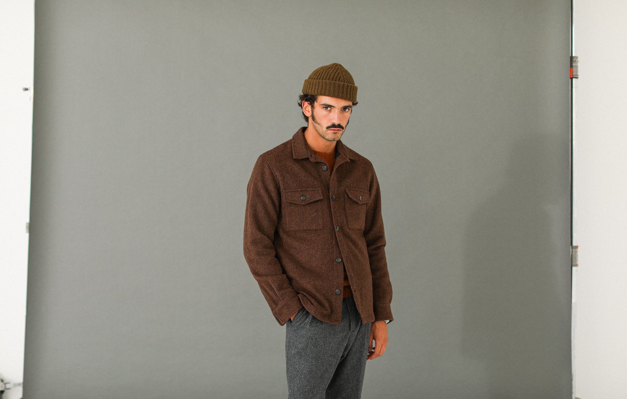 Surchemise Laine Lambswool Rouille - New Fit