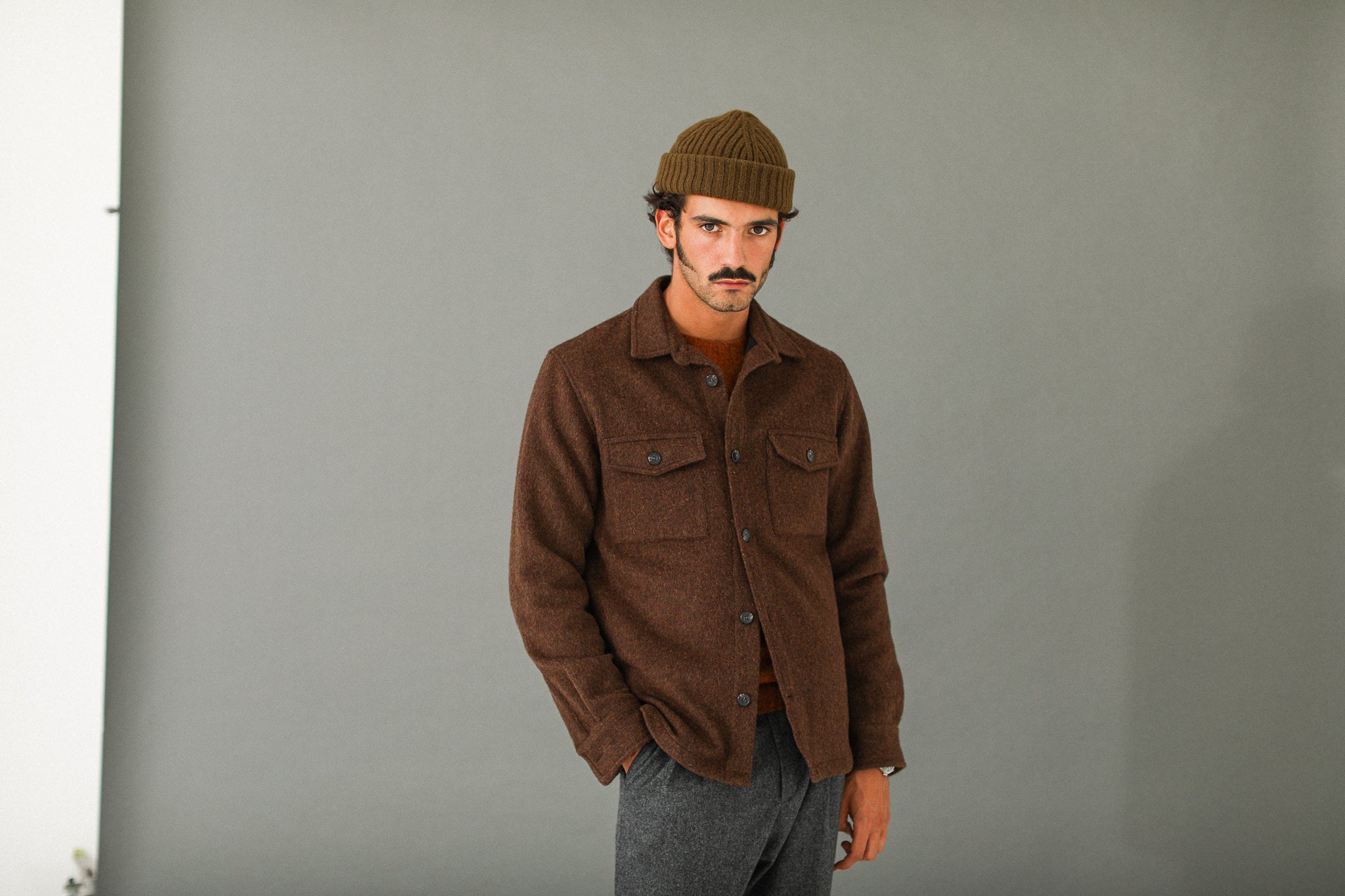Surchemise Laine Lambswool Rouille - New Fit