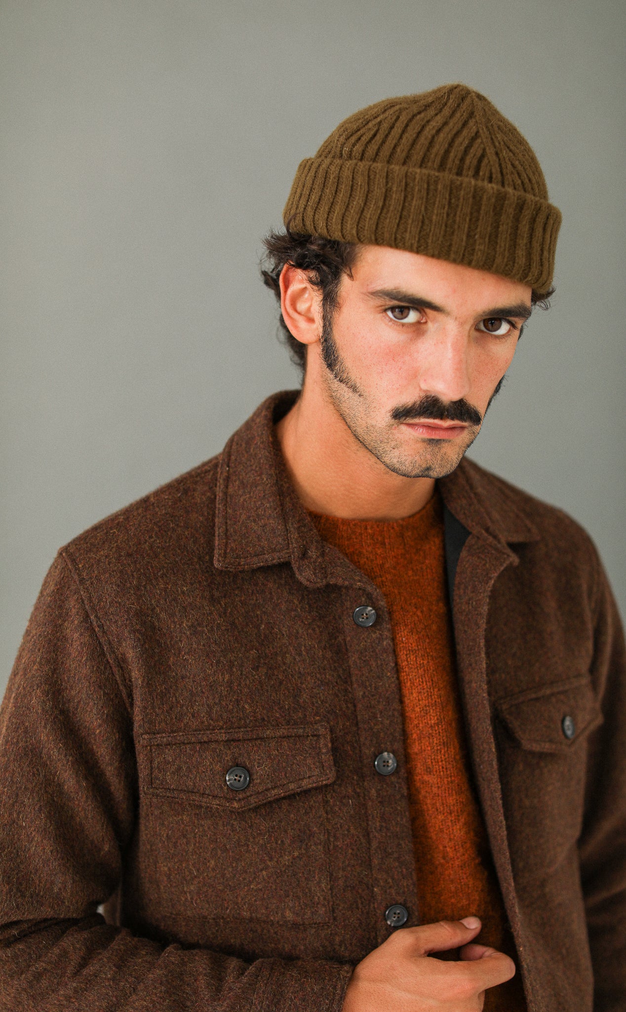 Surchemise Laine Lambswool Rouille - New Fit